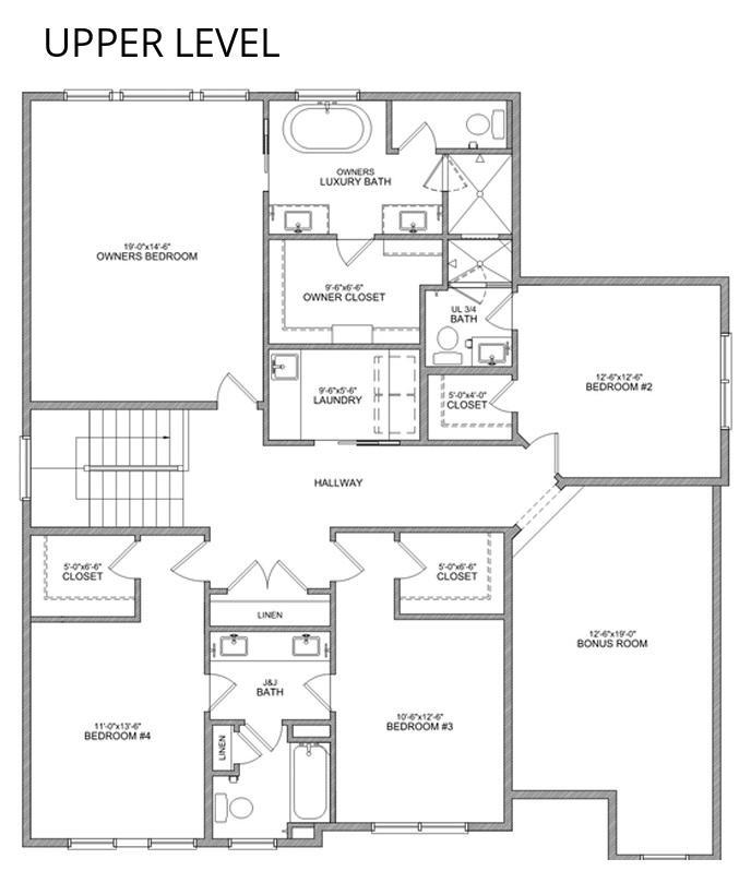 7176 Upper Level Layout
