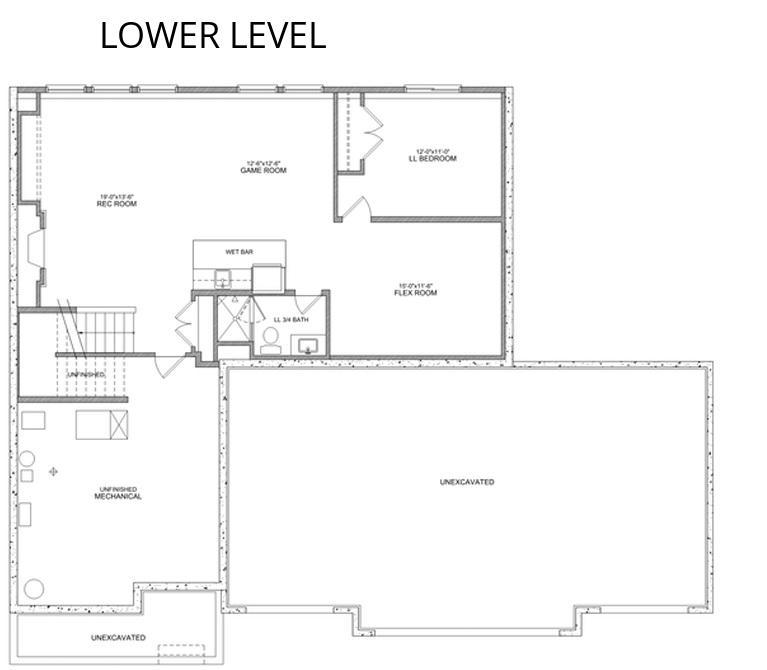 7176 Lower Level Layout