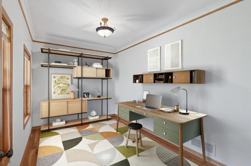 Lower level bonus room is perfect for home office!