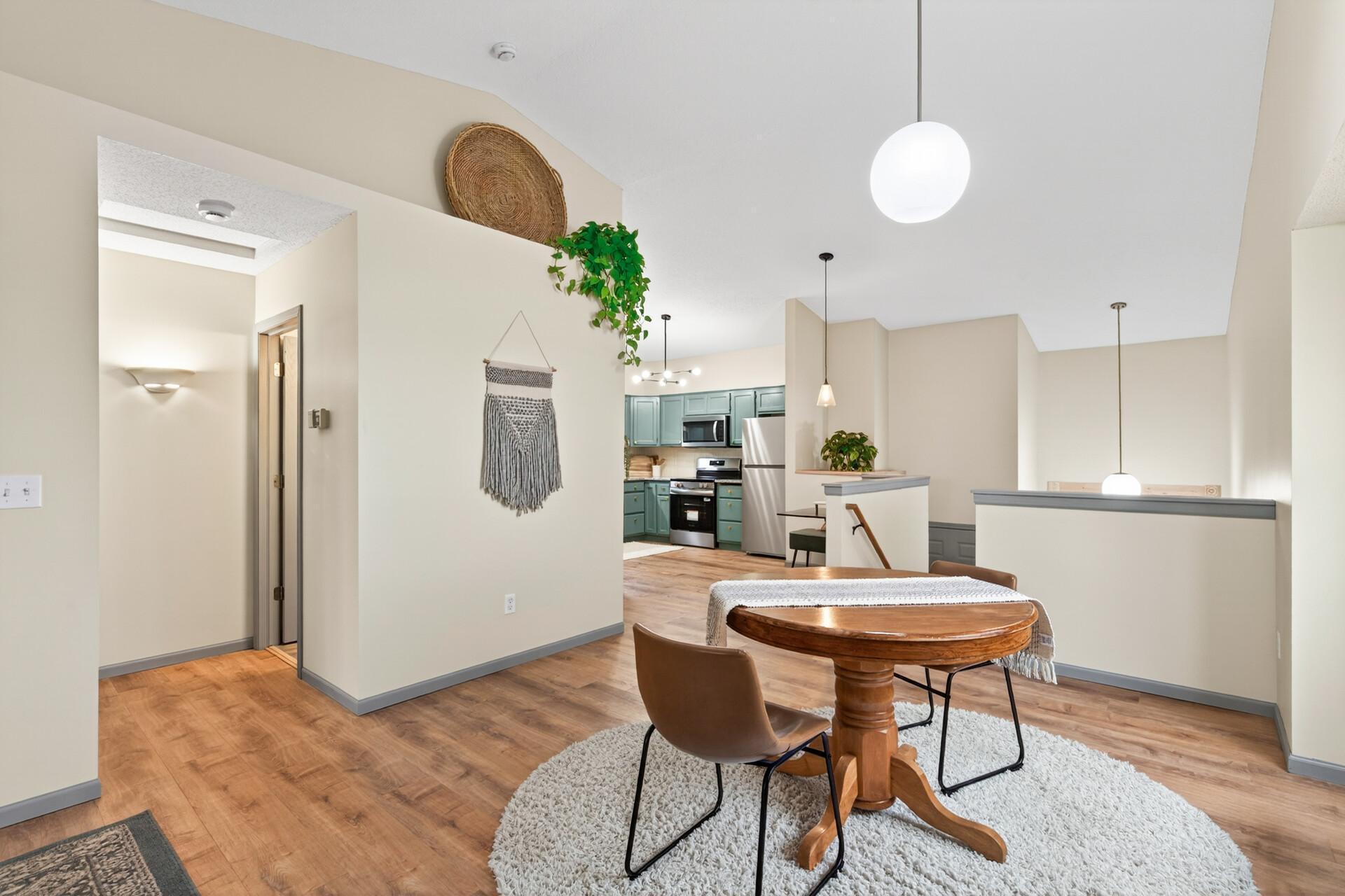 Farmhouse LVP main level is lovely and warm!