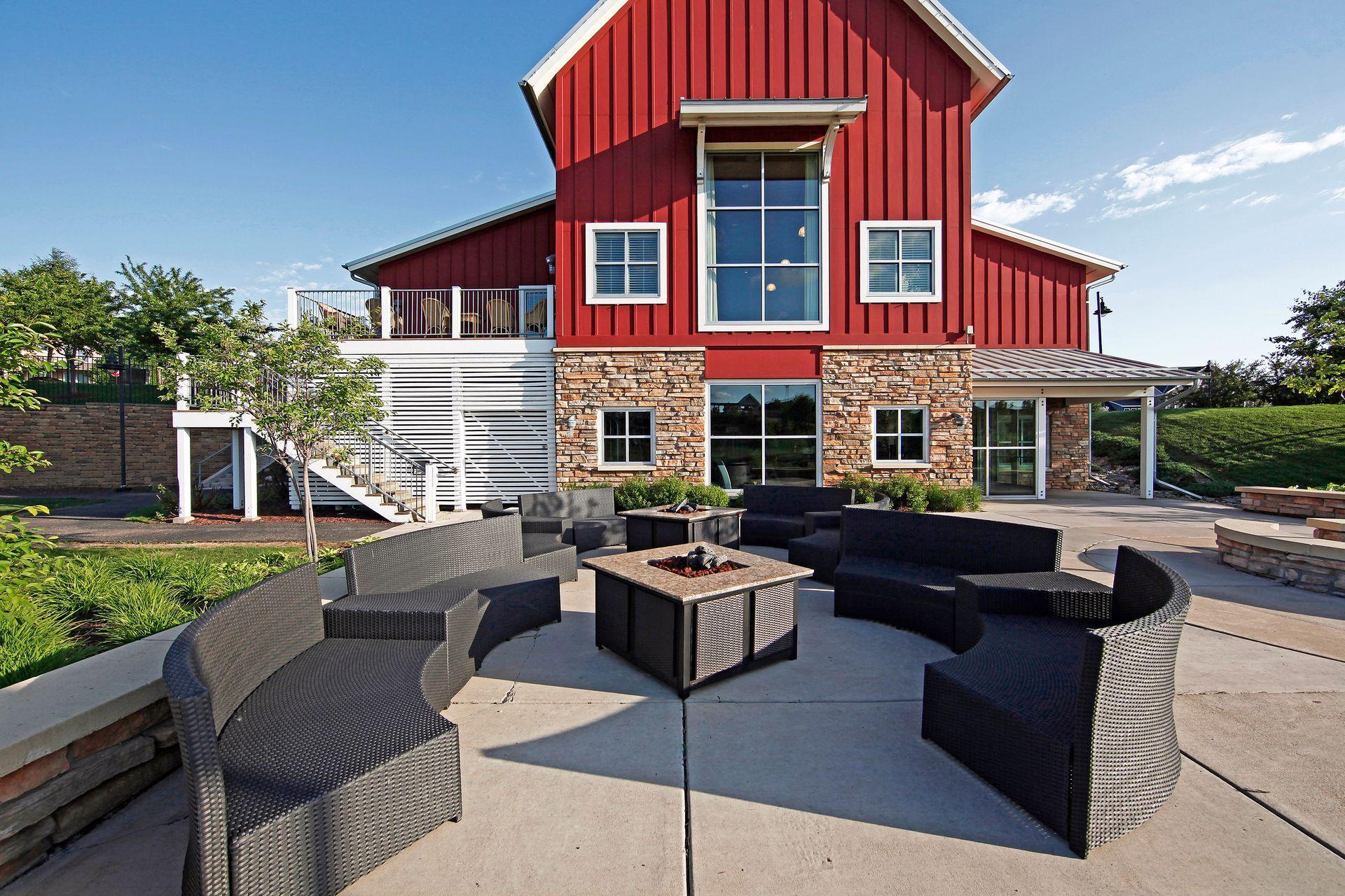 Gather, relax, and unwind — the Stonemill Farms community center patio and firepit is the perfect spot to connect with neighbors and enjoy the outdoors year-round.