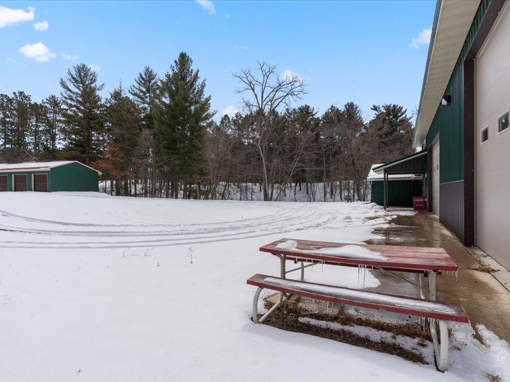 4 x 80 front apron in front of shop.