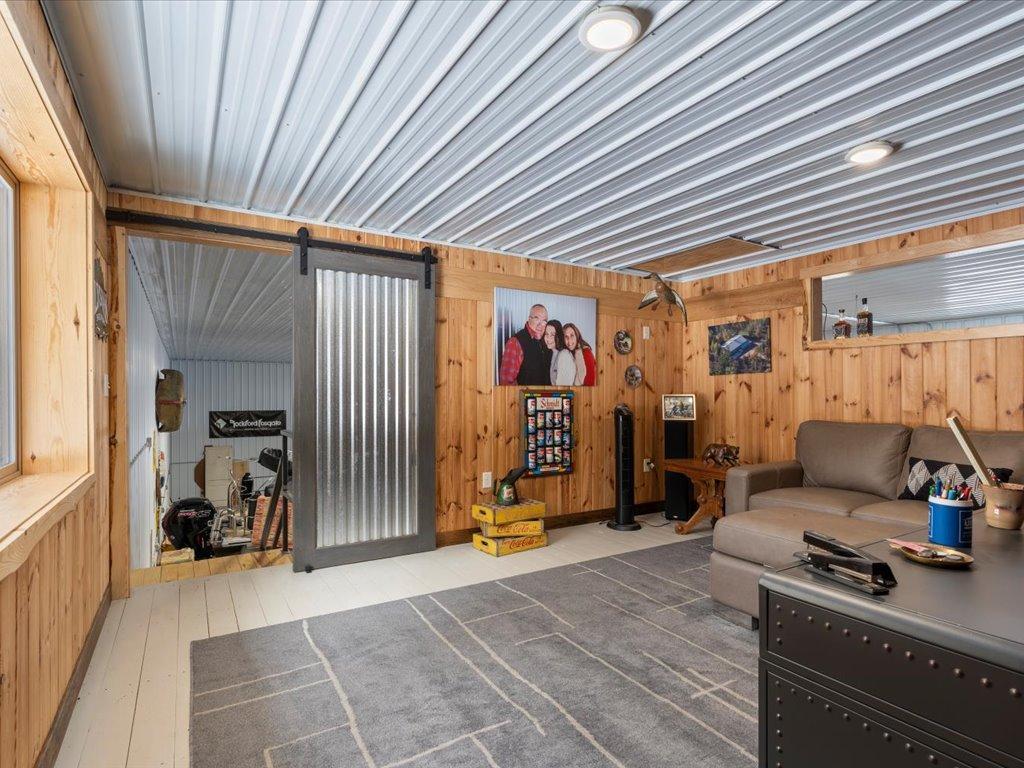 Upper level that can be your bedroom, office or flex room. Great addition to this beautiful shop.