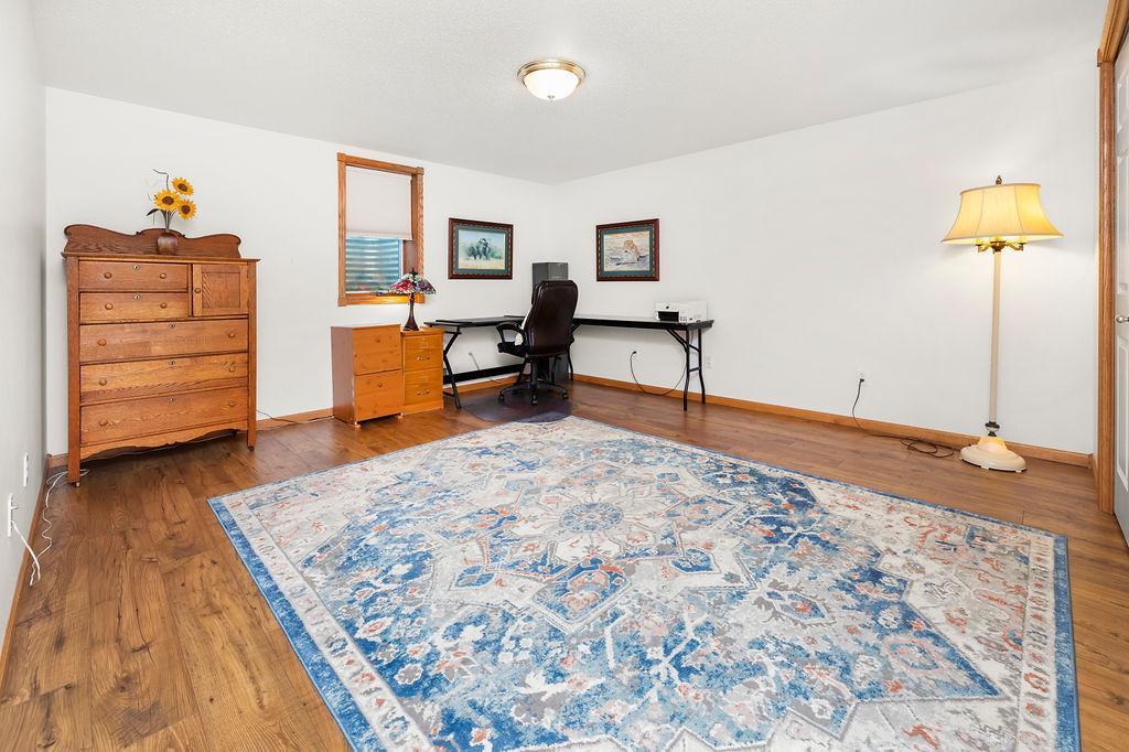 Bedroom 3. Basement bedroom currently used as an office.