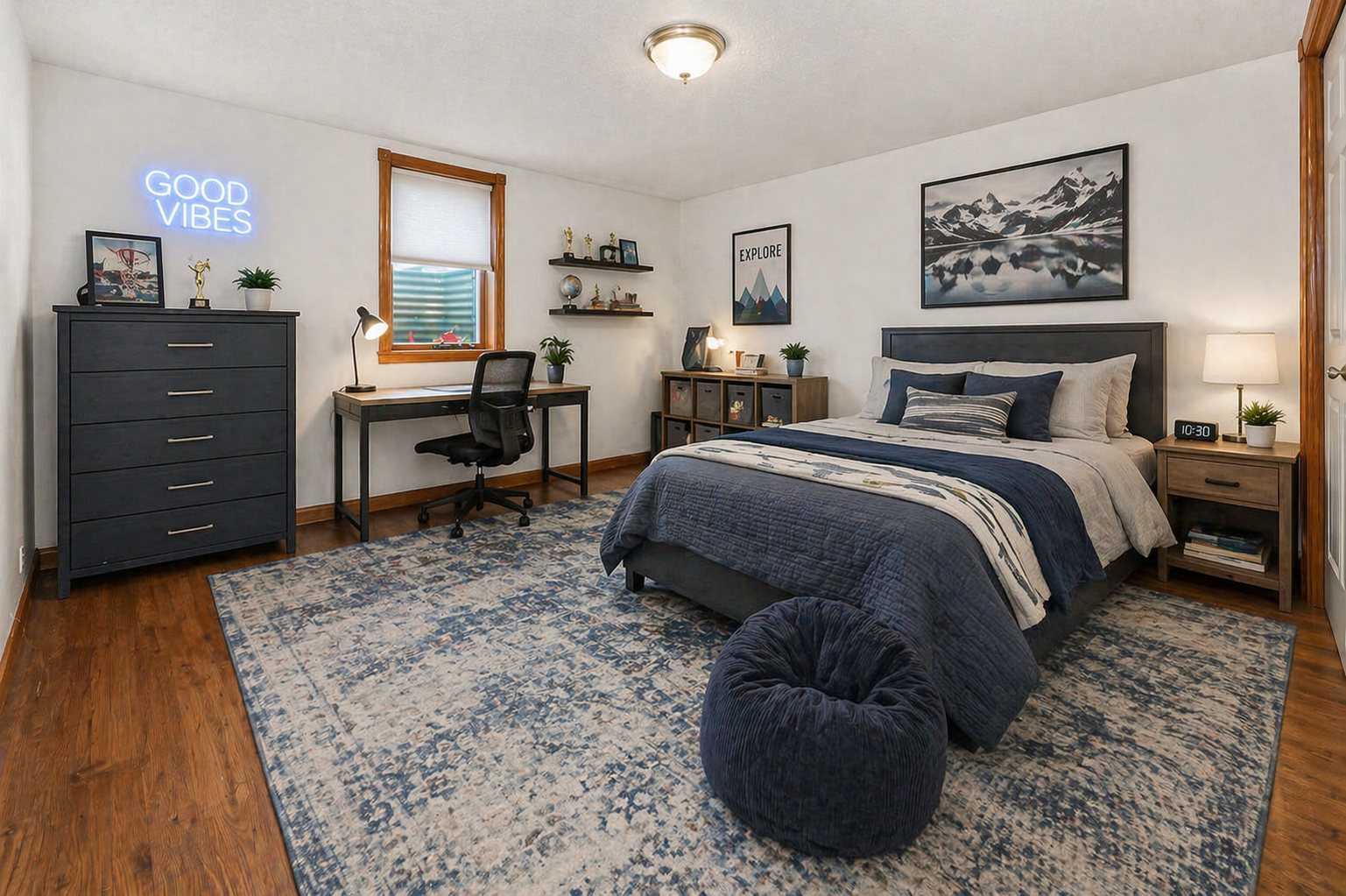 Bedroom 3, virtually staged