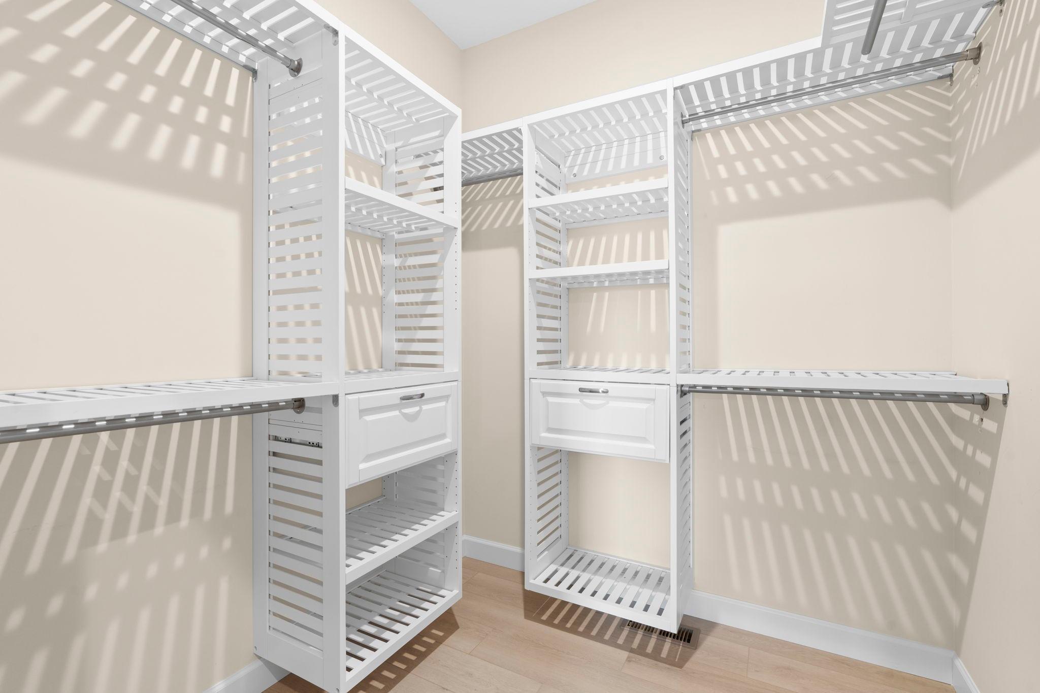 Primary custom closet system