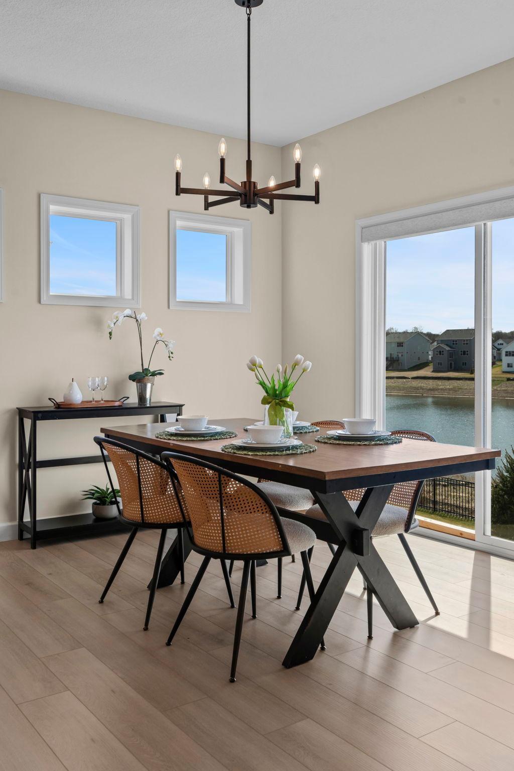 Patio doors off of the dining area