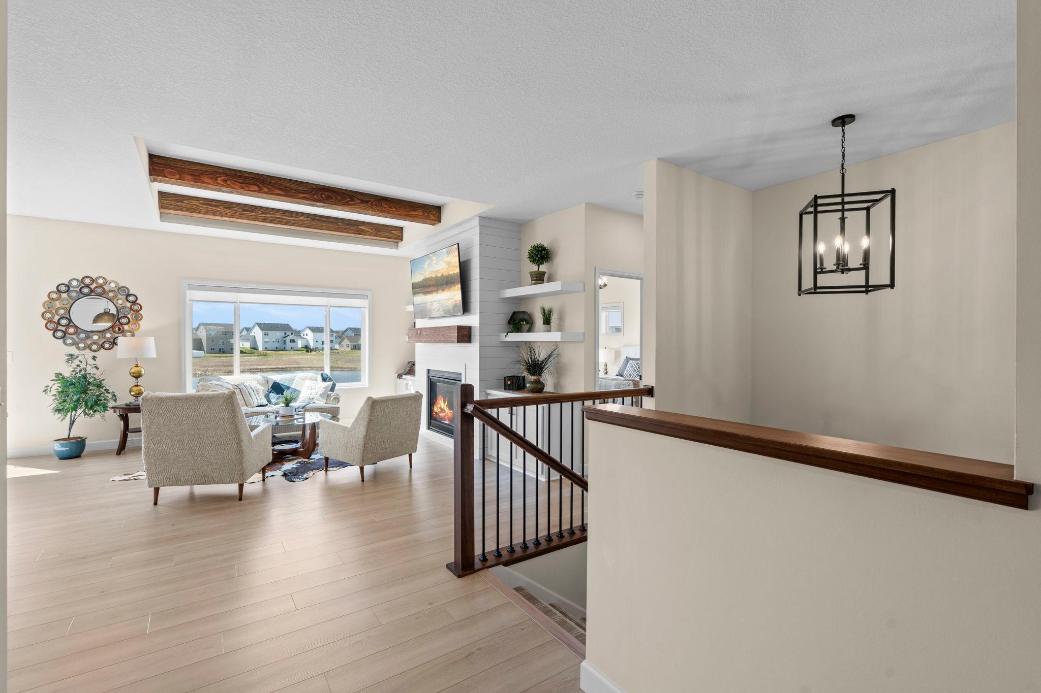 Open and airy floorplan with tons of natural lighting