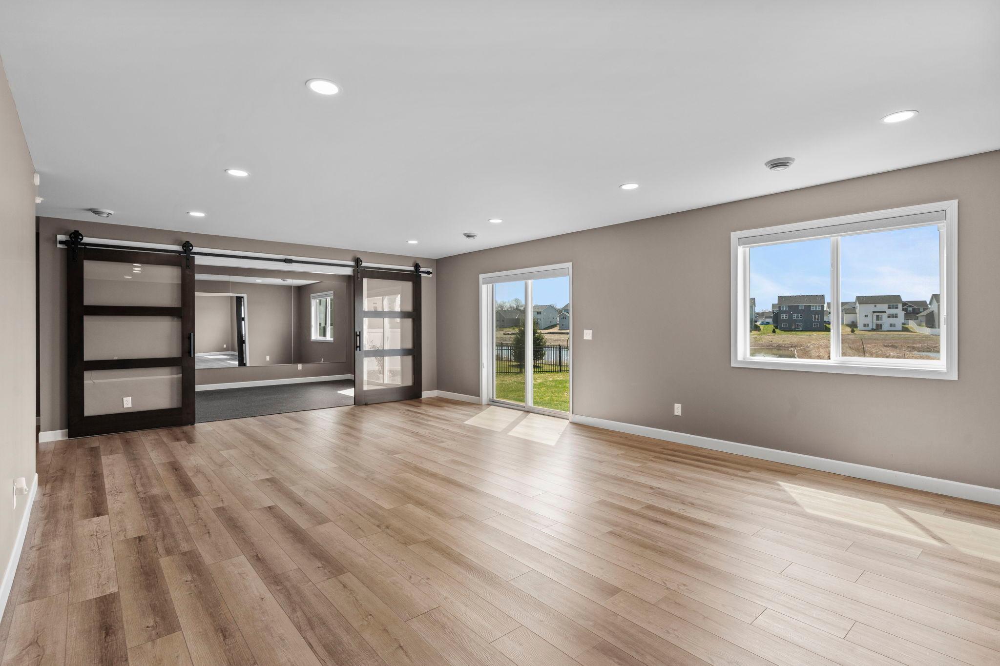 Lower level walk-out