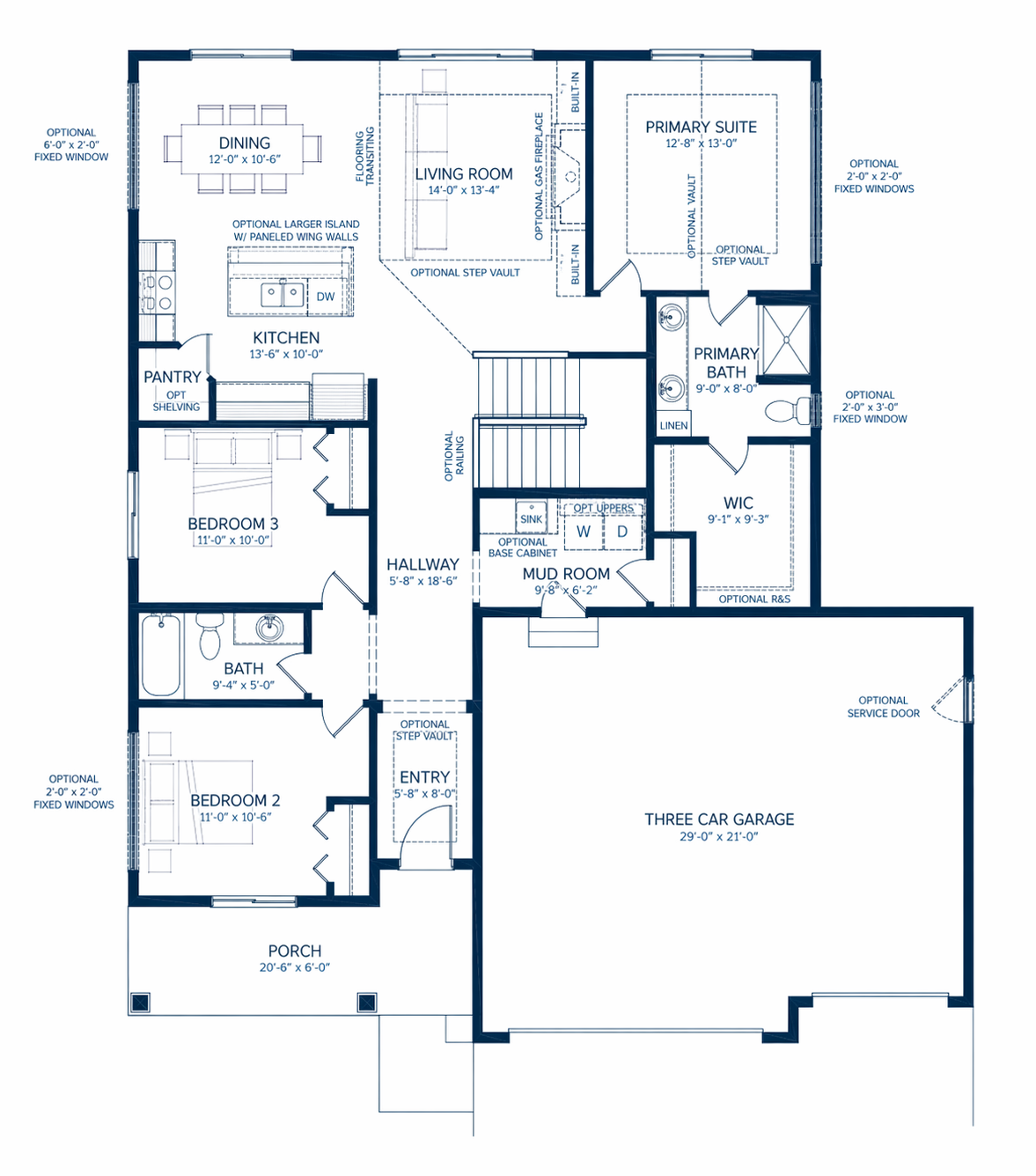 Main level floor plan