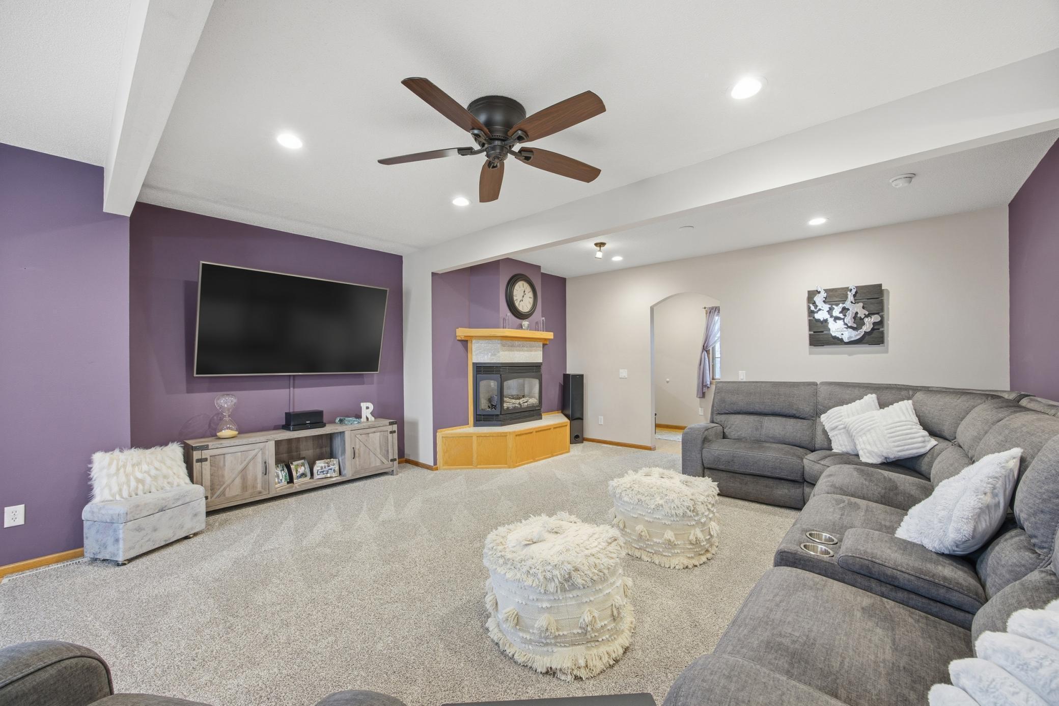 Living Room with Gas Fireplace