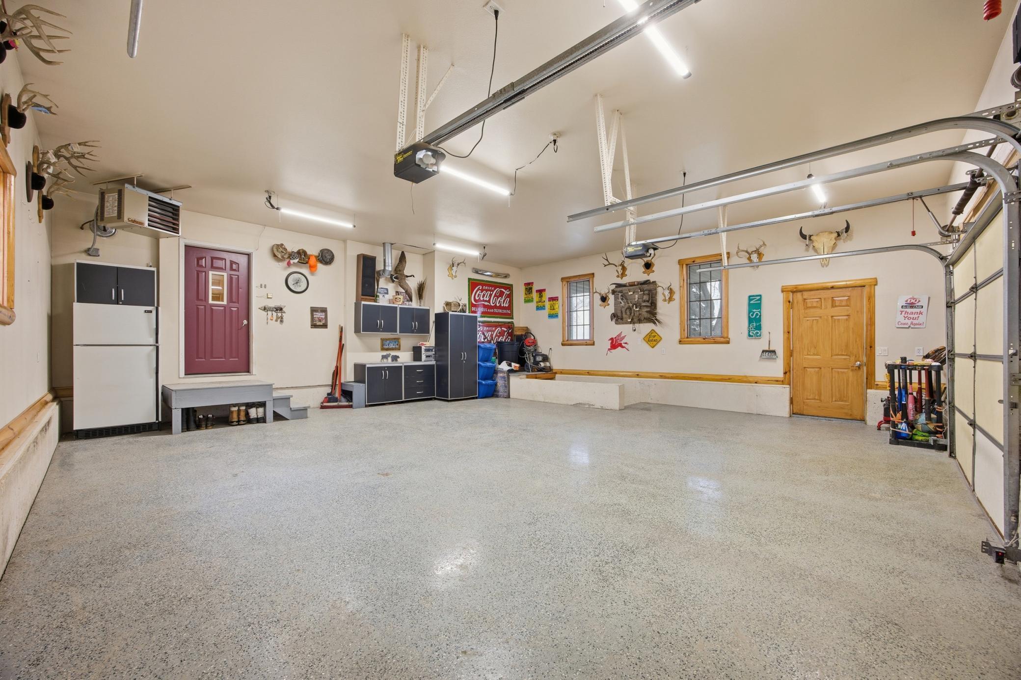 Large Finished Heated Garage