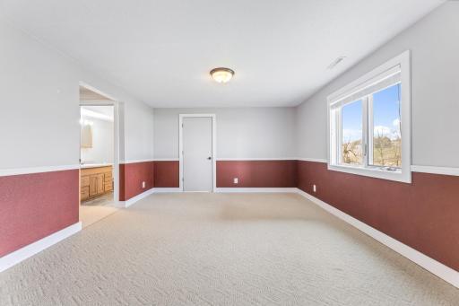 Large family room in the lower level