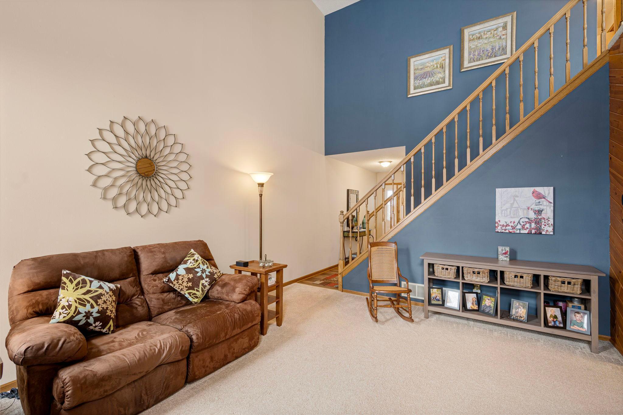 New carpet in both the living room and dining room.