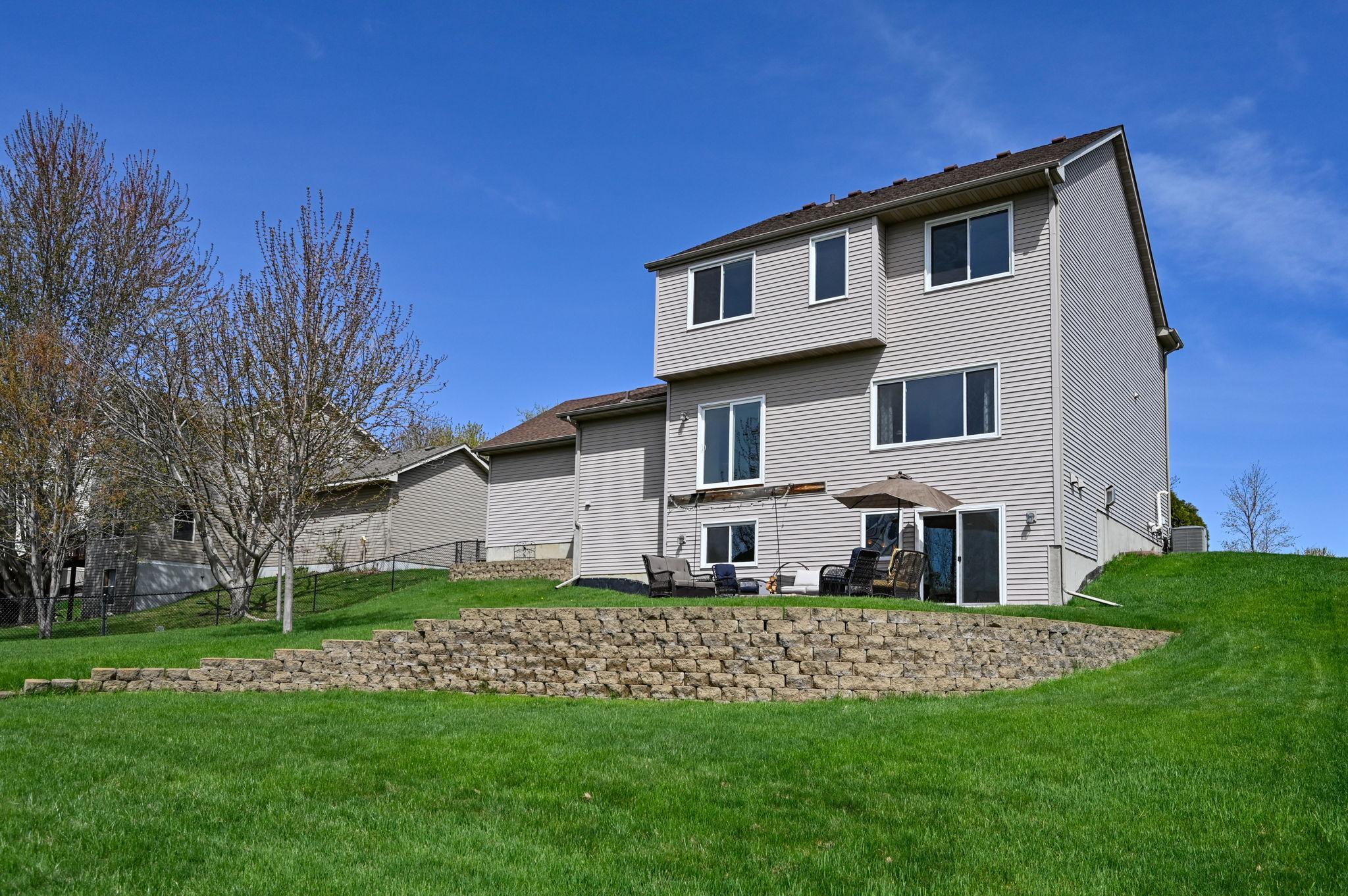 Rear view of home