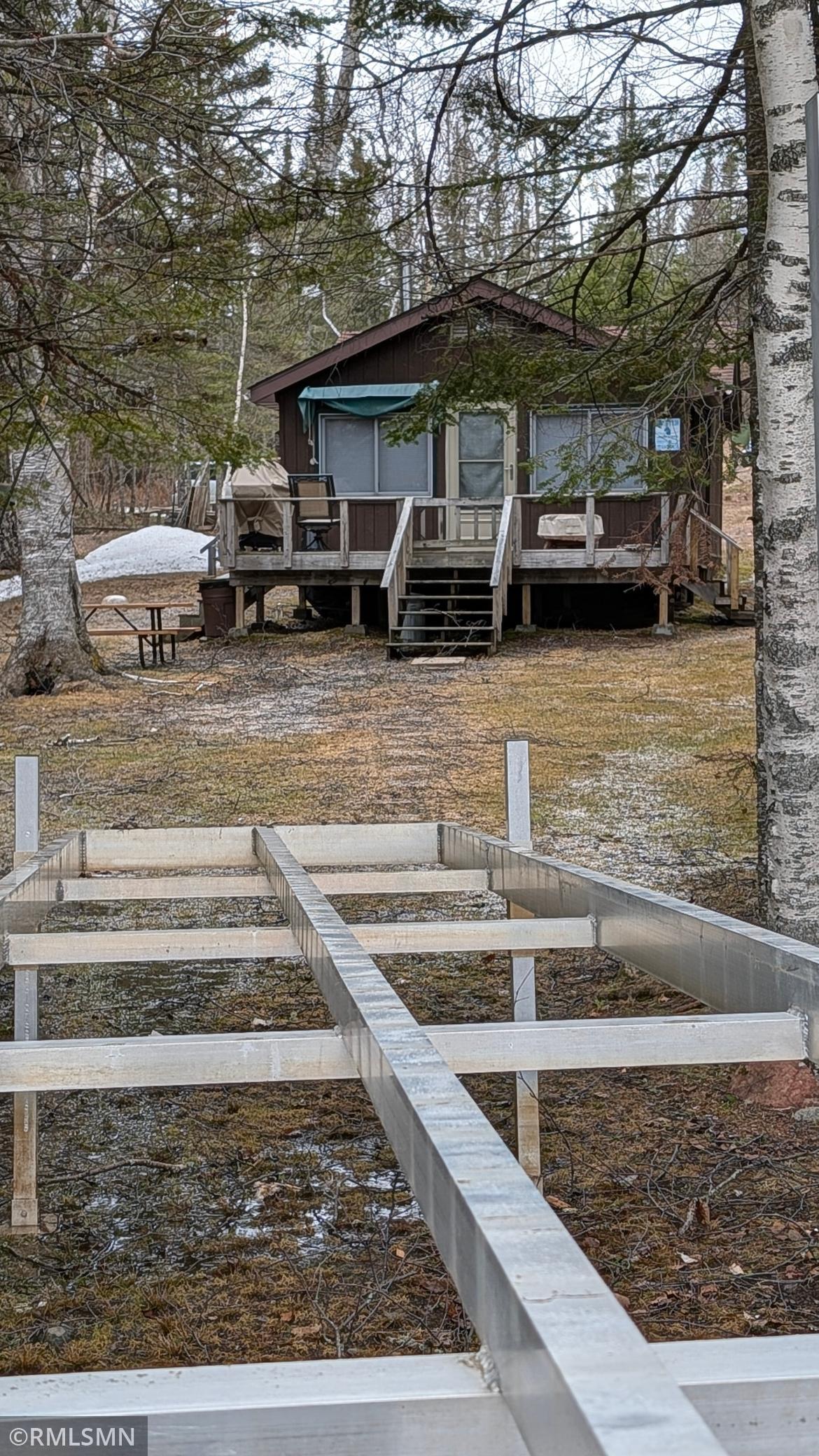 Dock and cabin front
