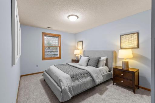 Light-filled third bedroom located on the lower level.