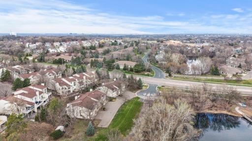 Tucked along a private road, providing a quiet setting with reduced traffic flow.
