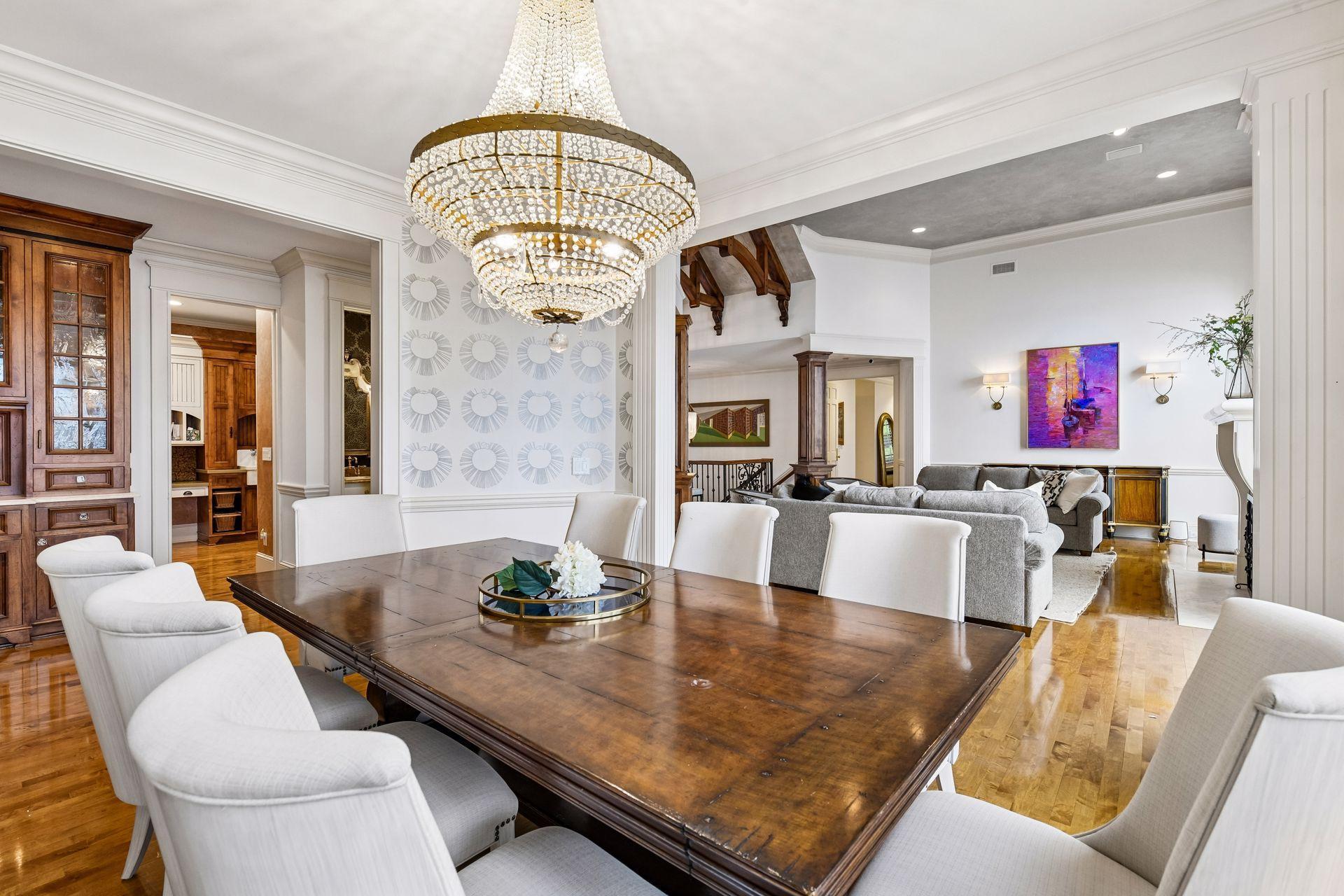 Dining Room conveniently located in center of main level between formal living room, kitchen and family room.