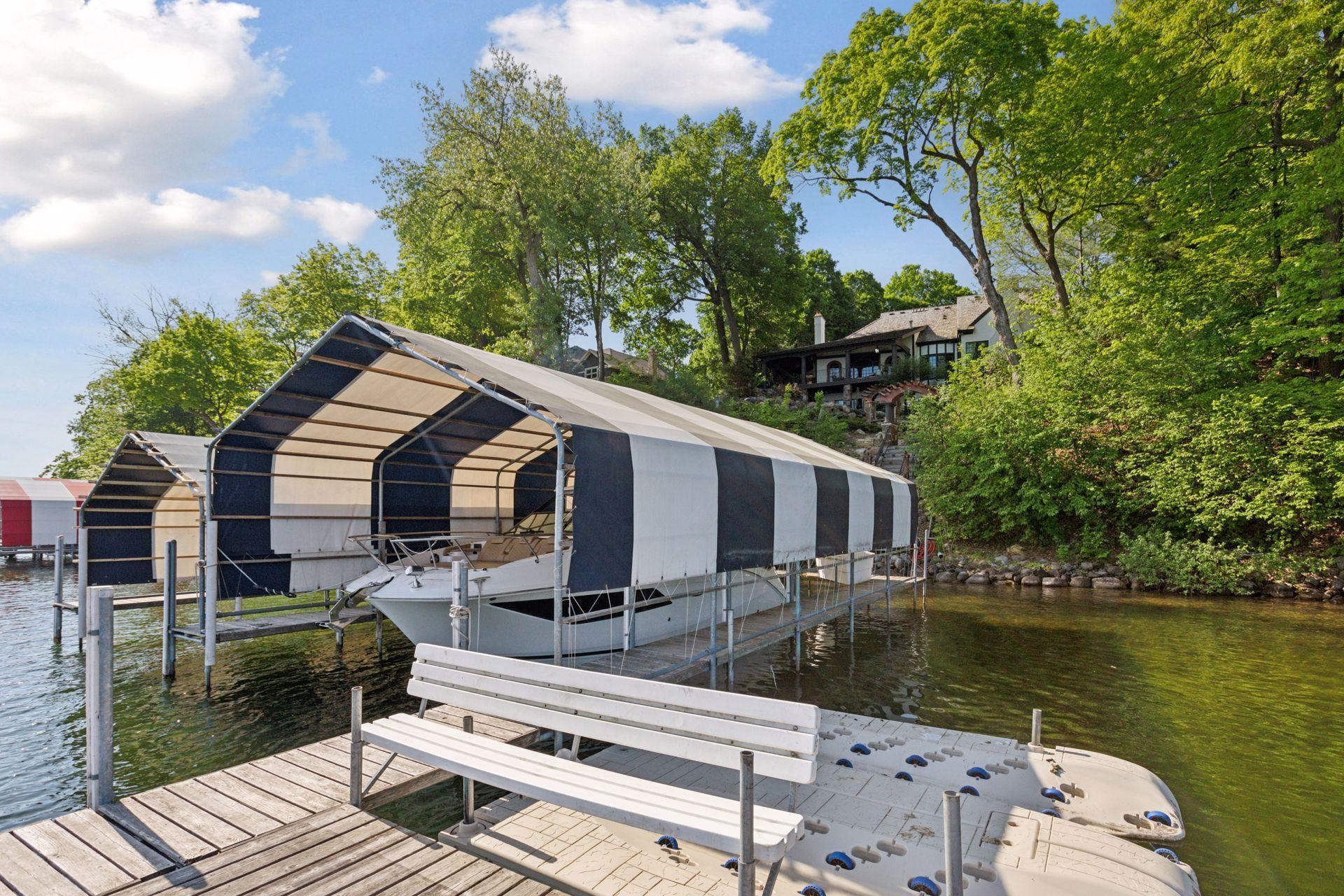 Nautical striped style slip covers