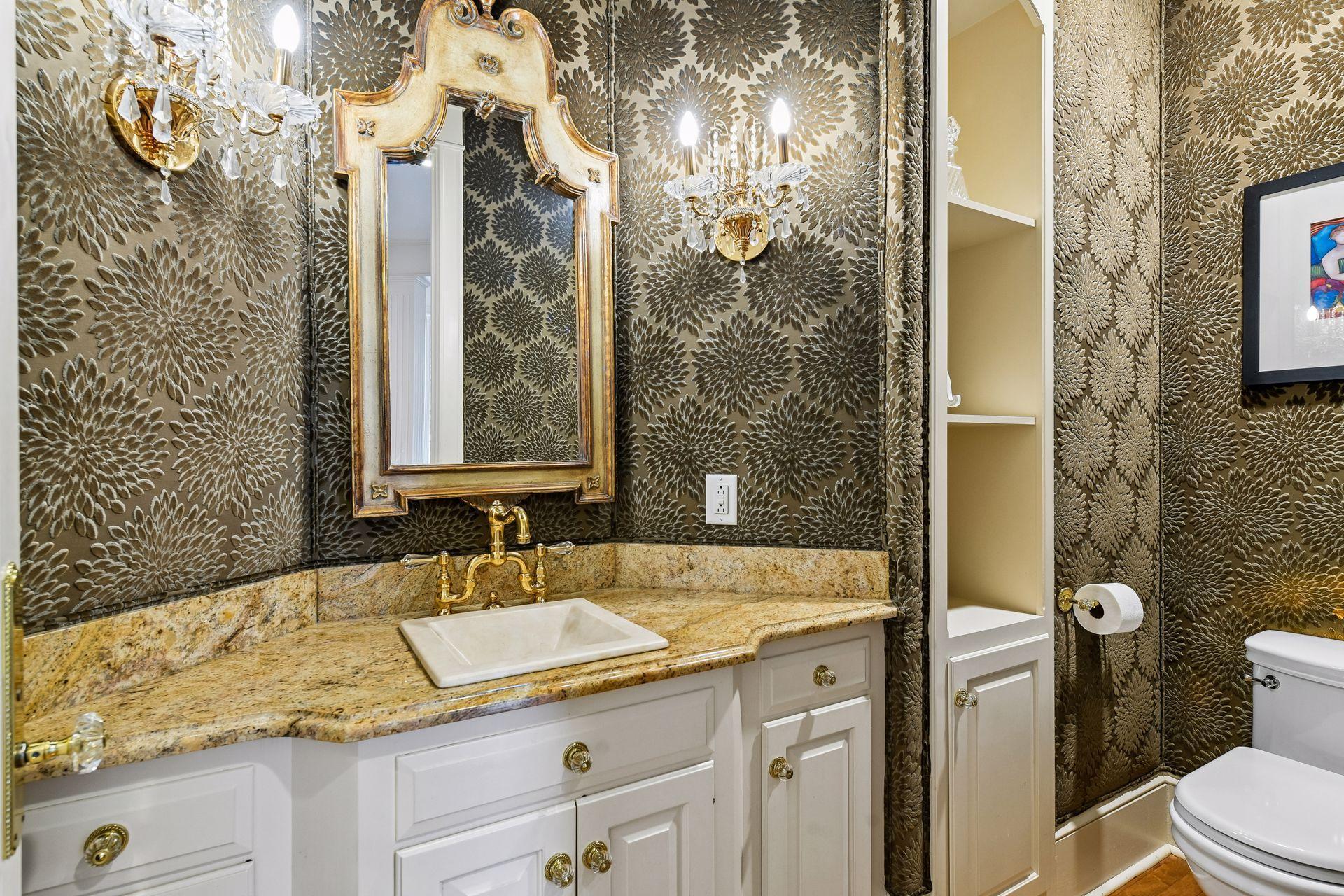 Elegant Formal Powder Room