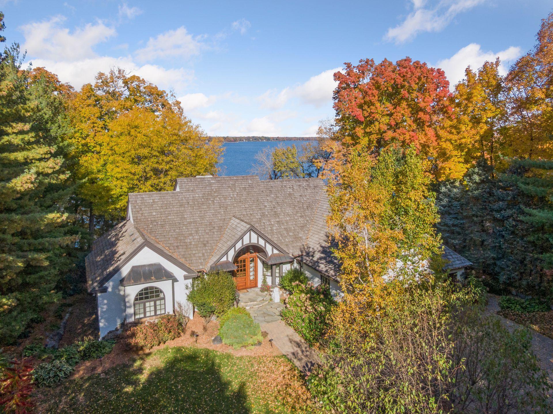 Lake Minnetonka peaking over the roof.