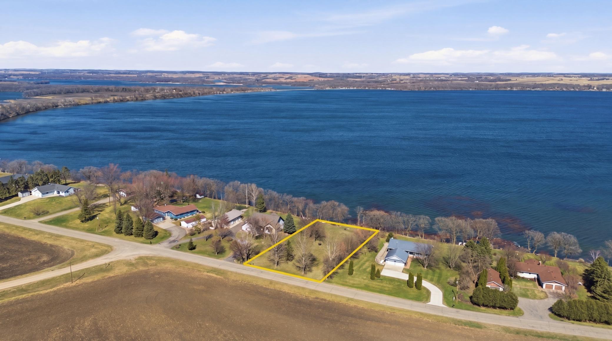 Aerial View with Lot Lines