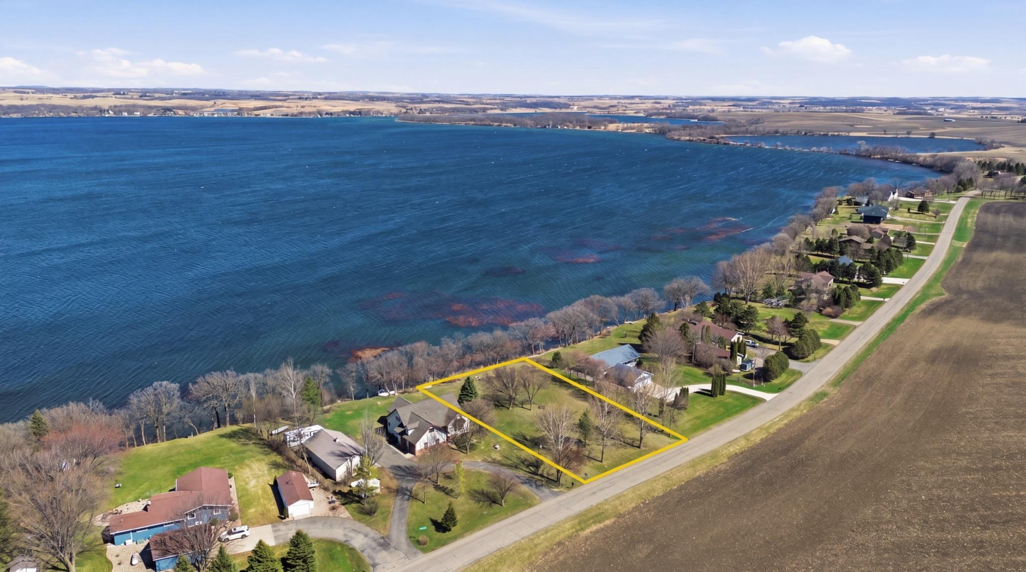 Aerial View with Lot Lines