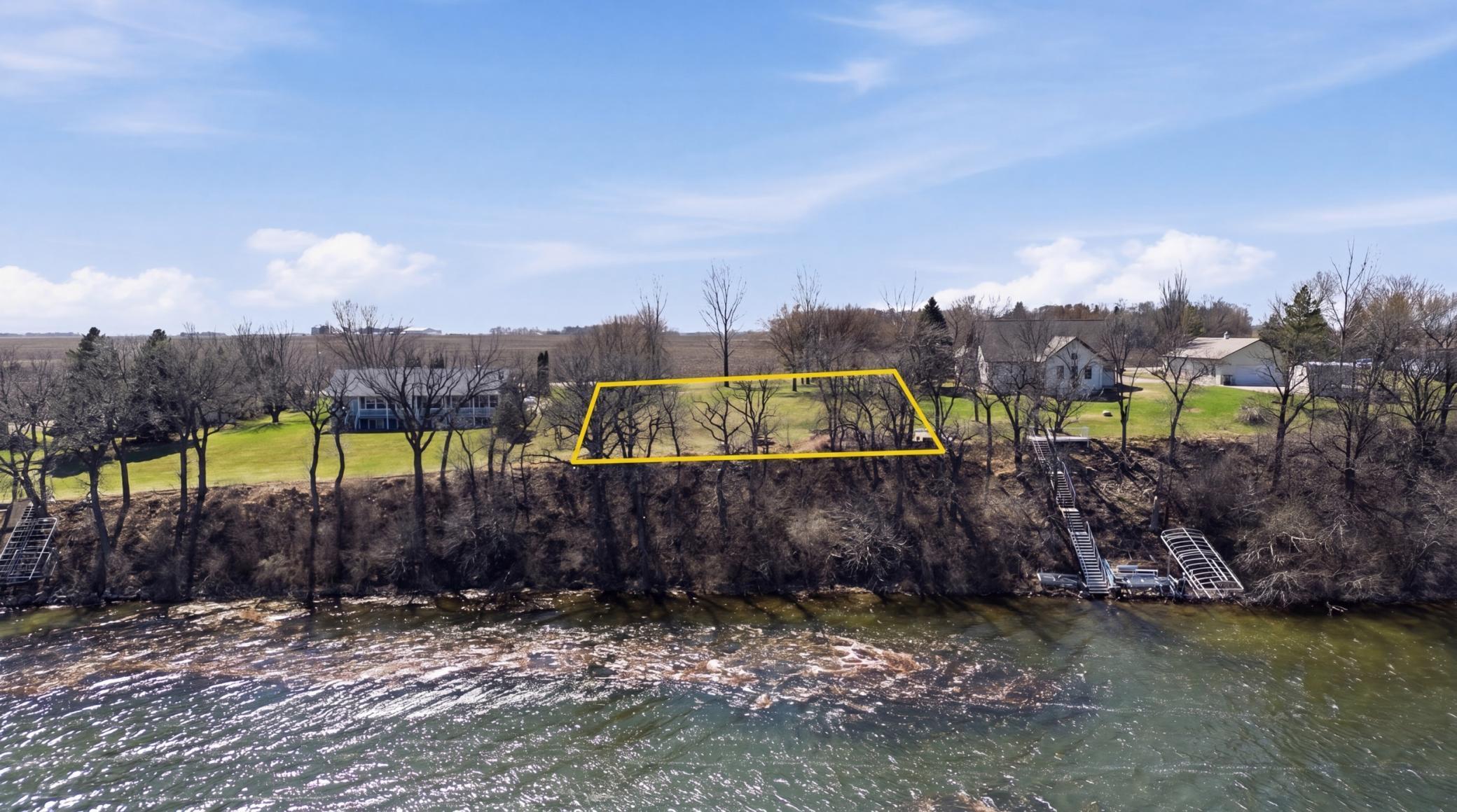 Aerial View with Lot Lines