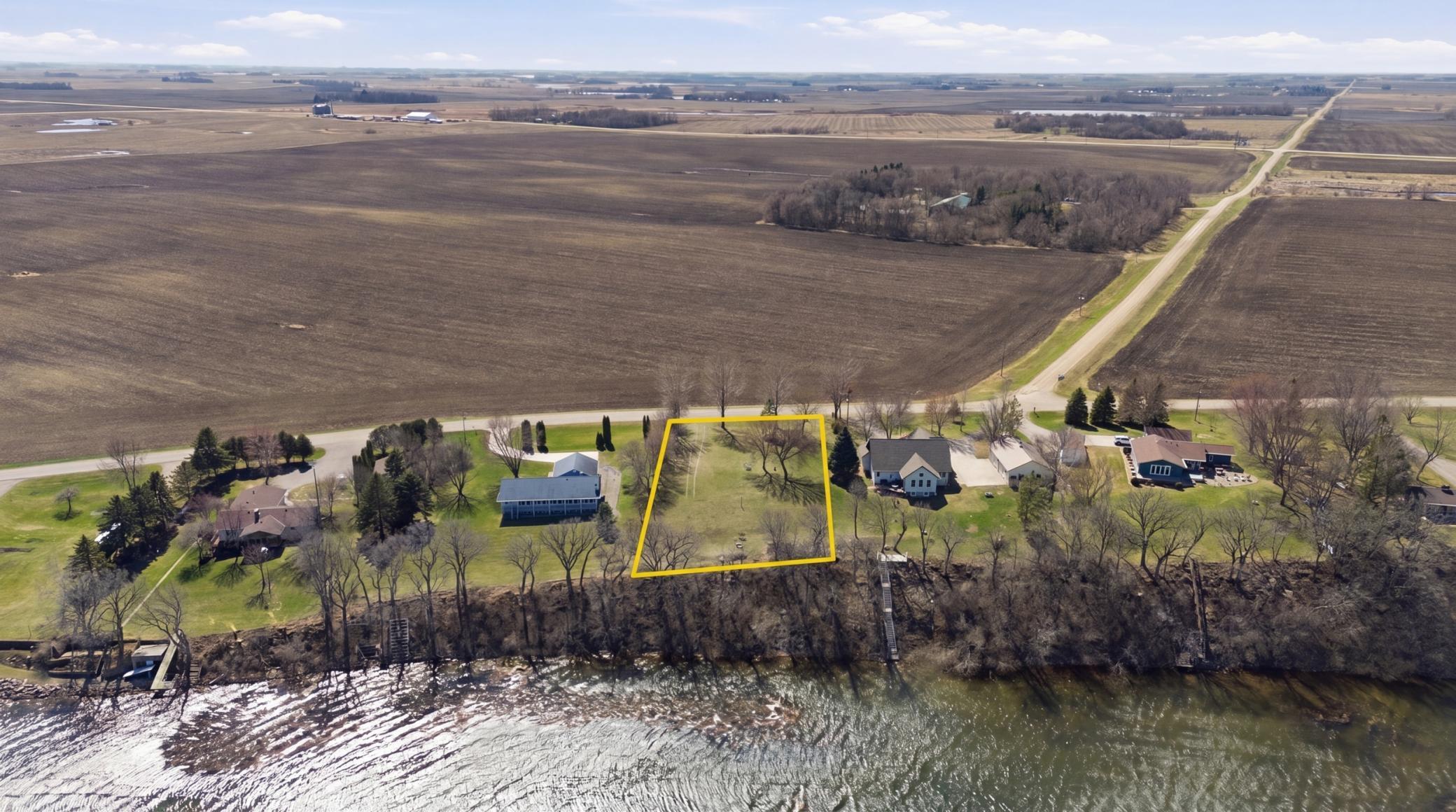 Aerial View with Lot Lines