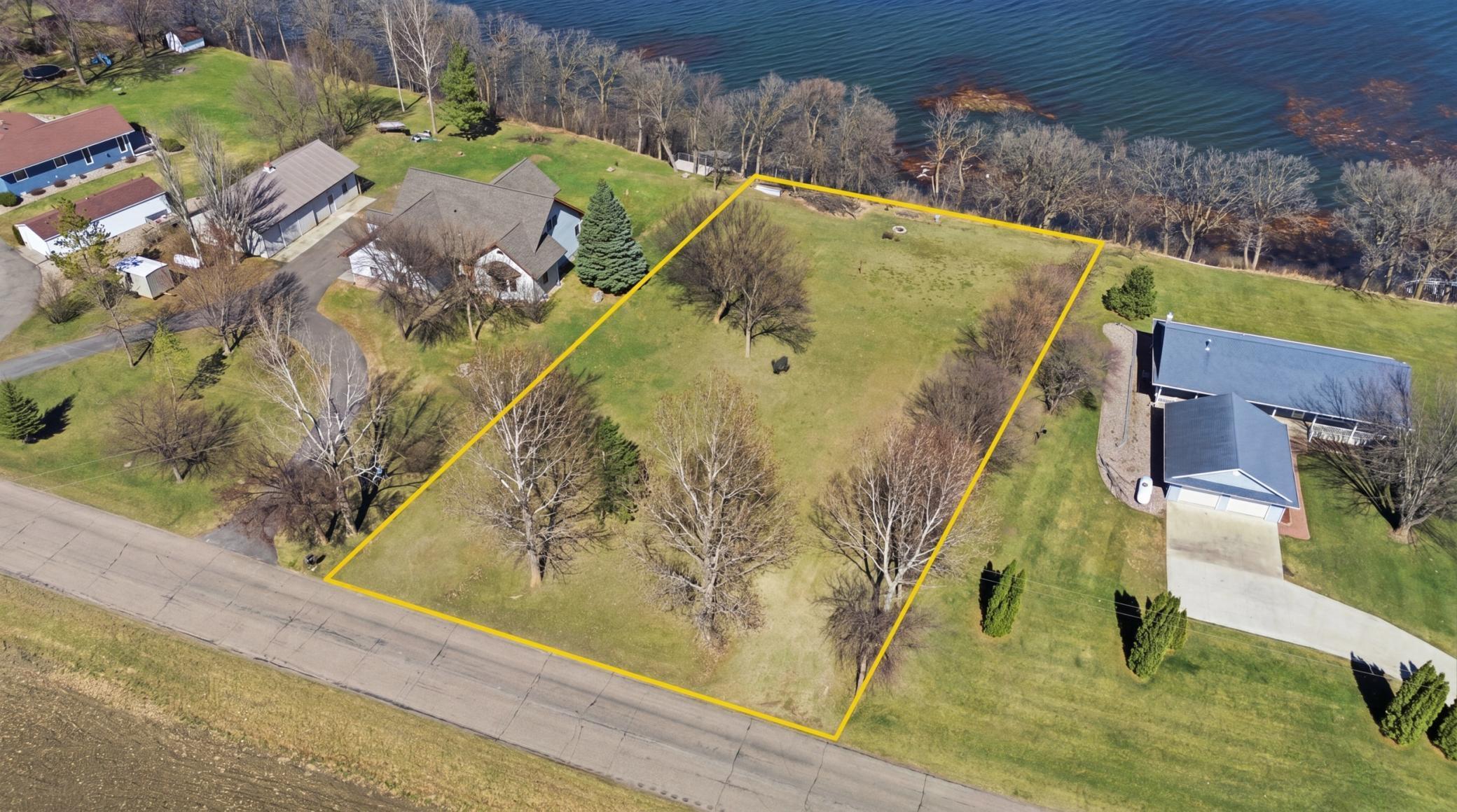 Aerial View with Lot Lines