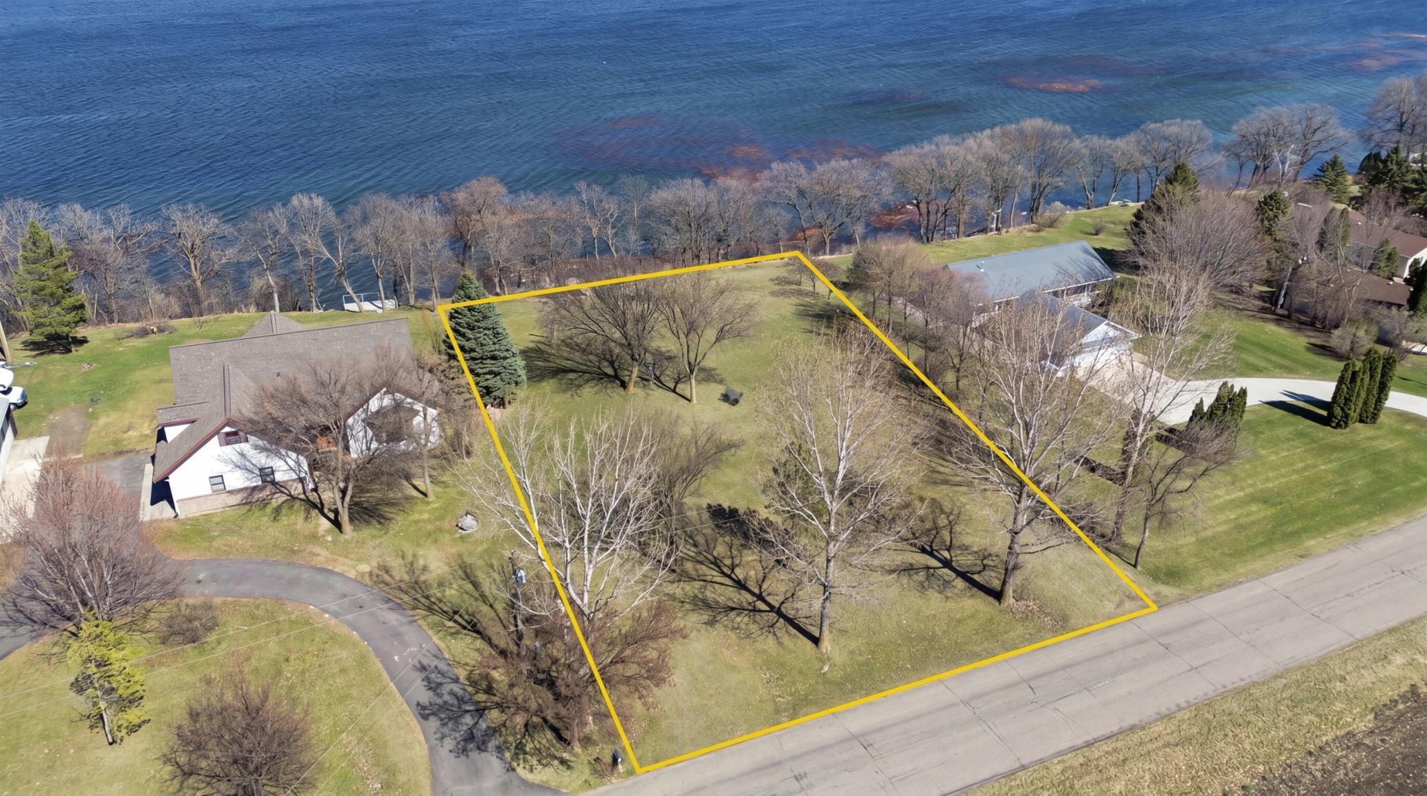 Aerial View with Lot Lines