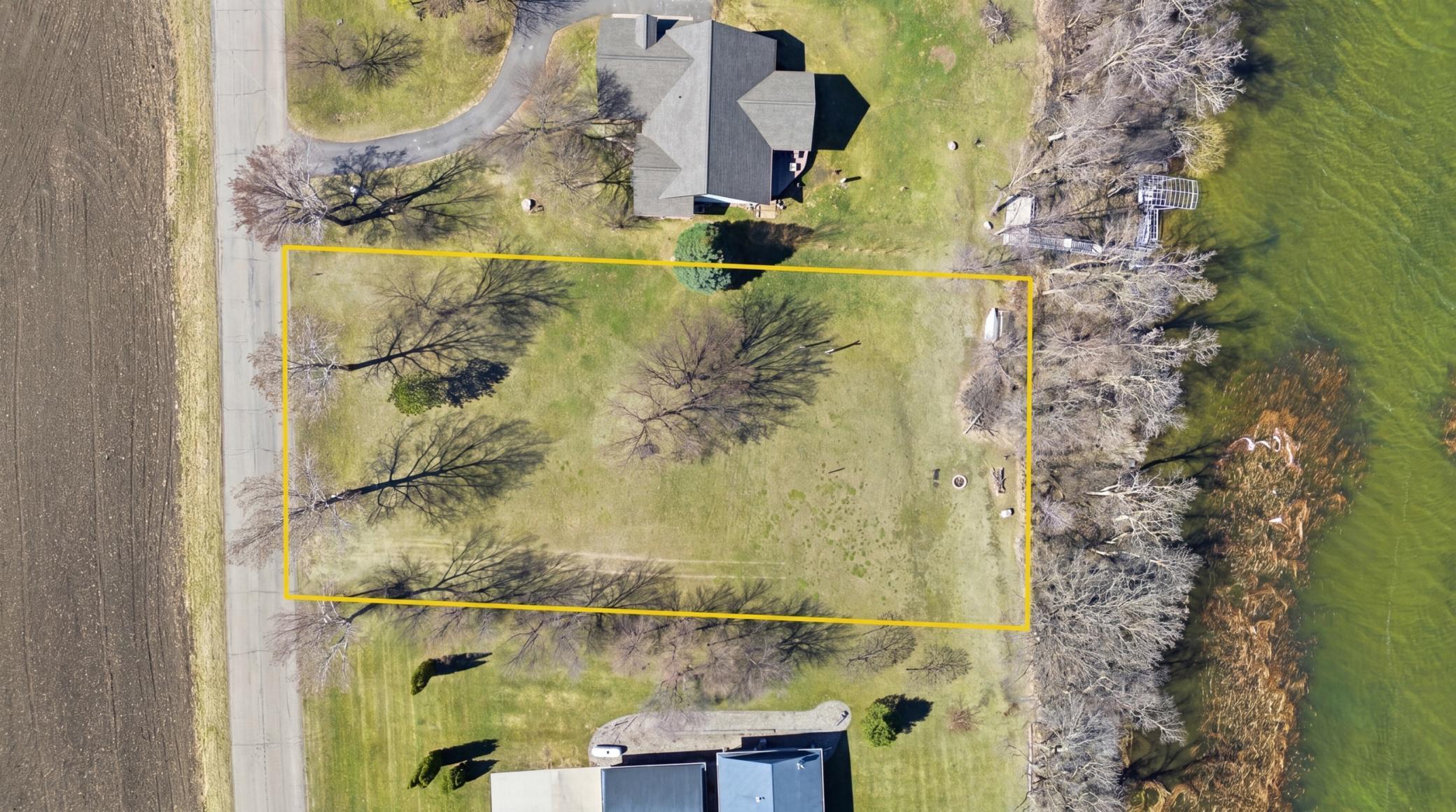 Aerial View with Lot Lines