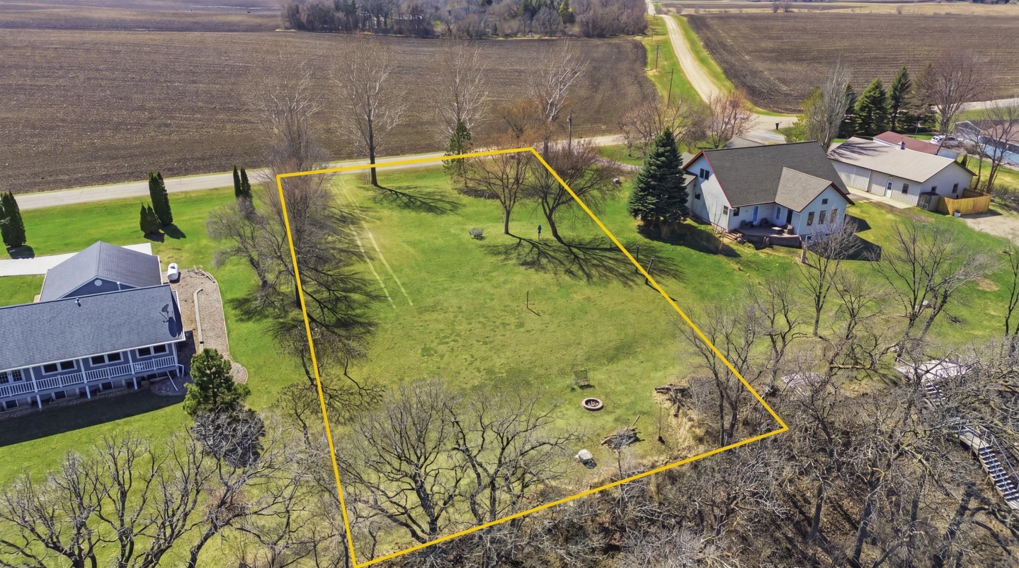 Aerial View with Lot Lines