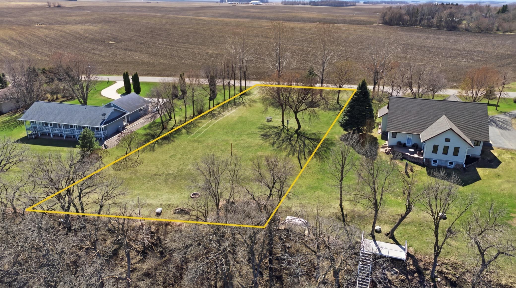 Aerial View with Lot Lines