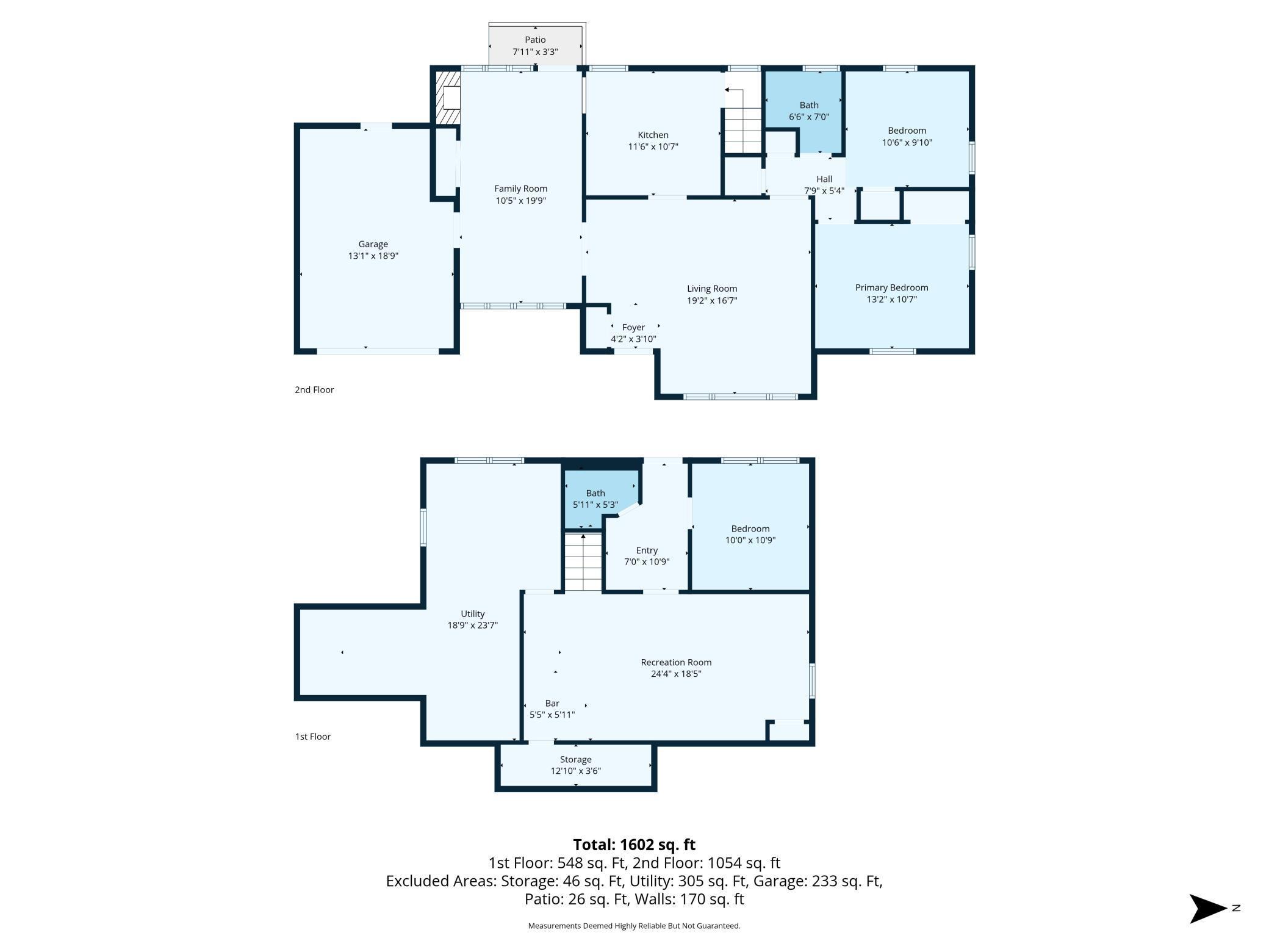 Combination main and lower level floor plans...