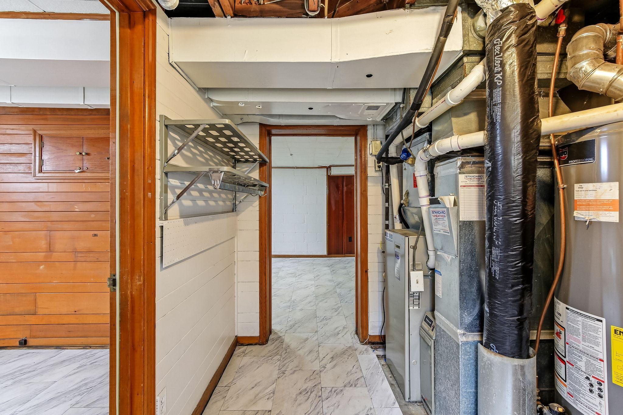 Lower level utility space...