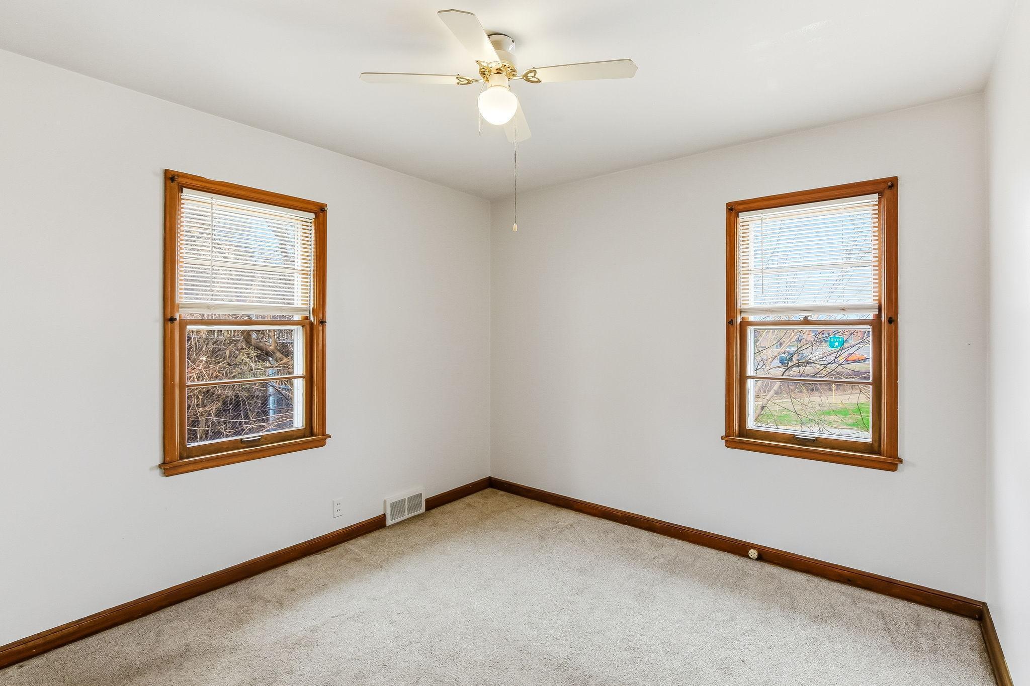 Secondary bedroom with ample storage and closet space...