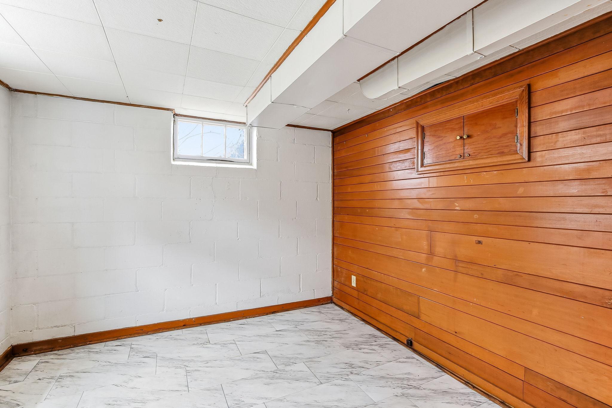 Lower level office or den...