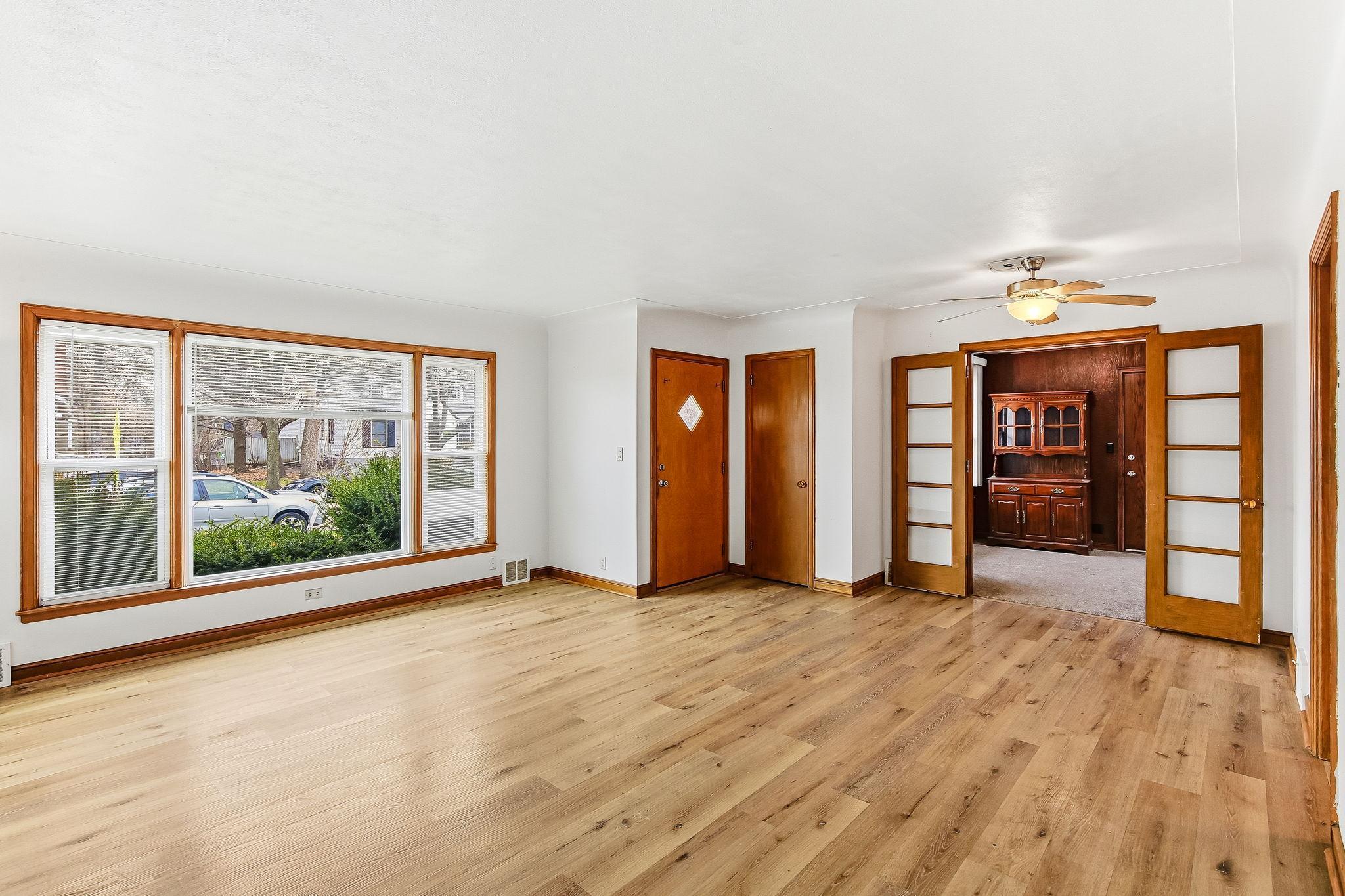 Living Room features wonderful light with picture window..