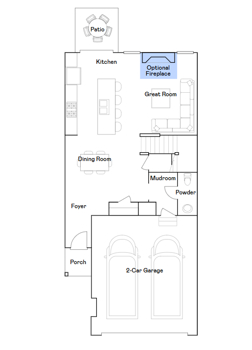 St. Clair main level floorplan