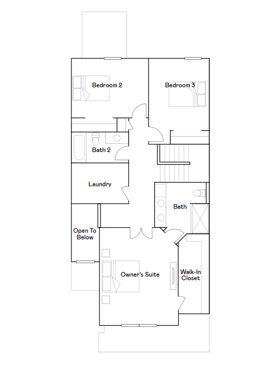 St. Clair upper level floorplan