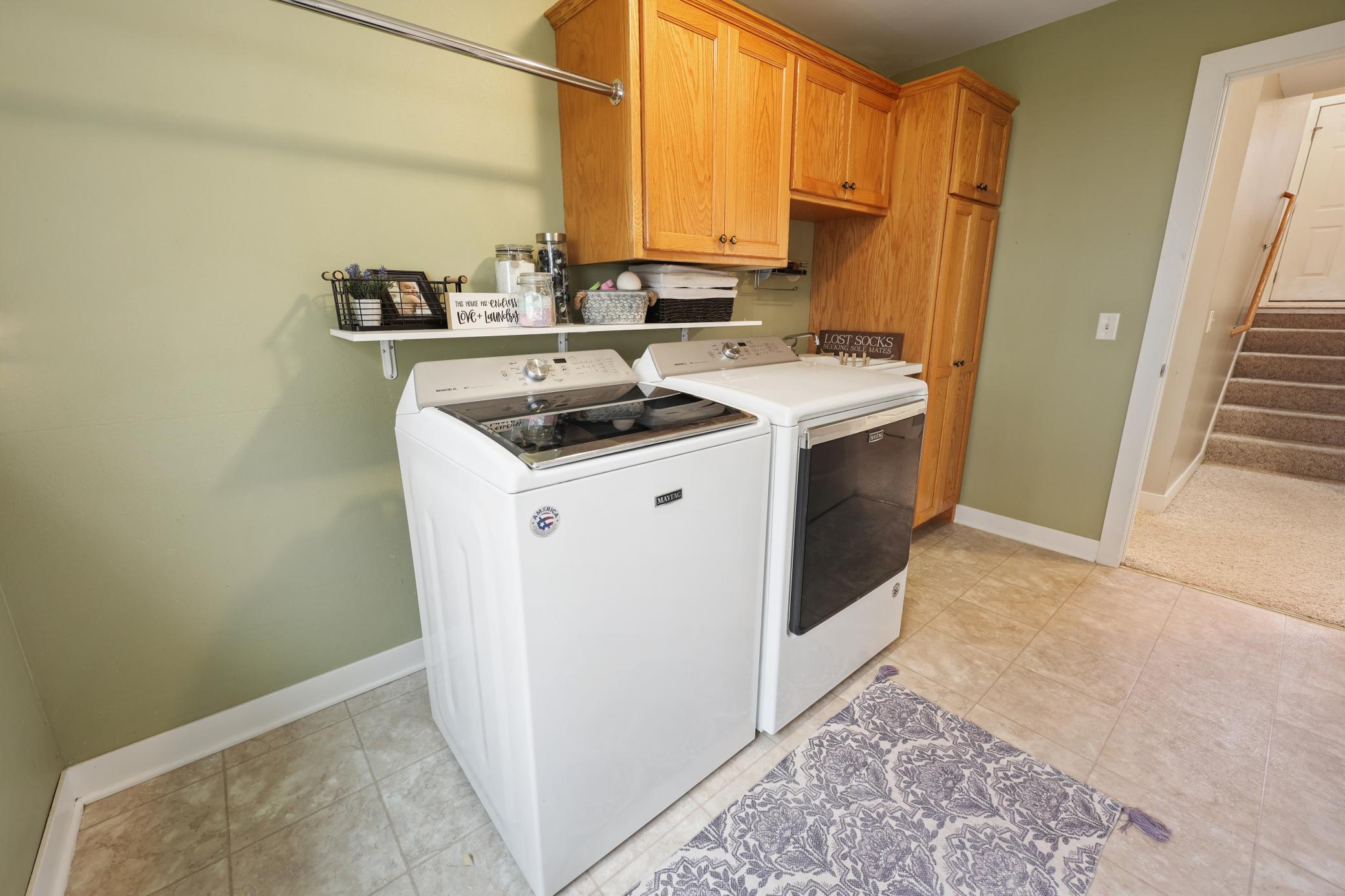 Laundry room with storage!