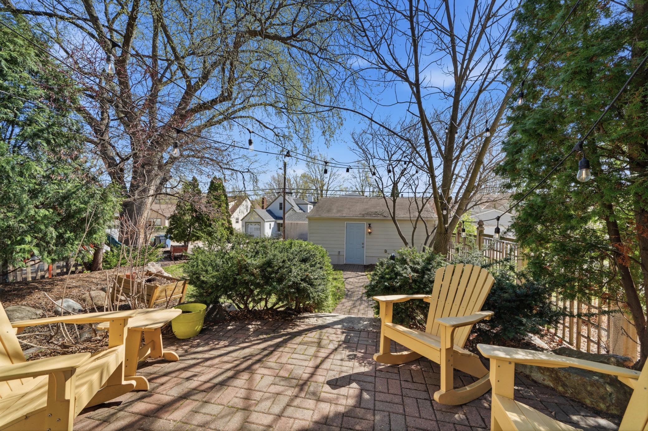 Grill or relax on your back patio