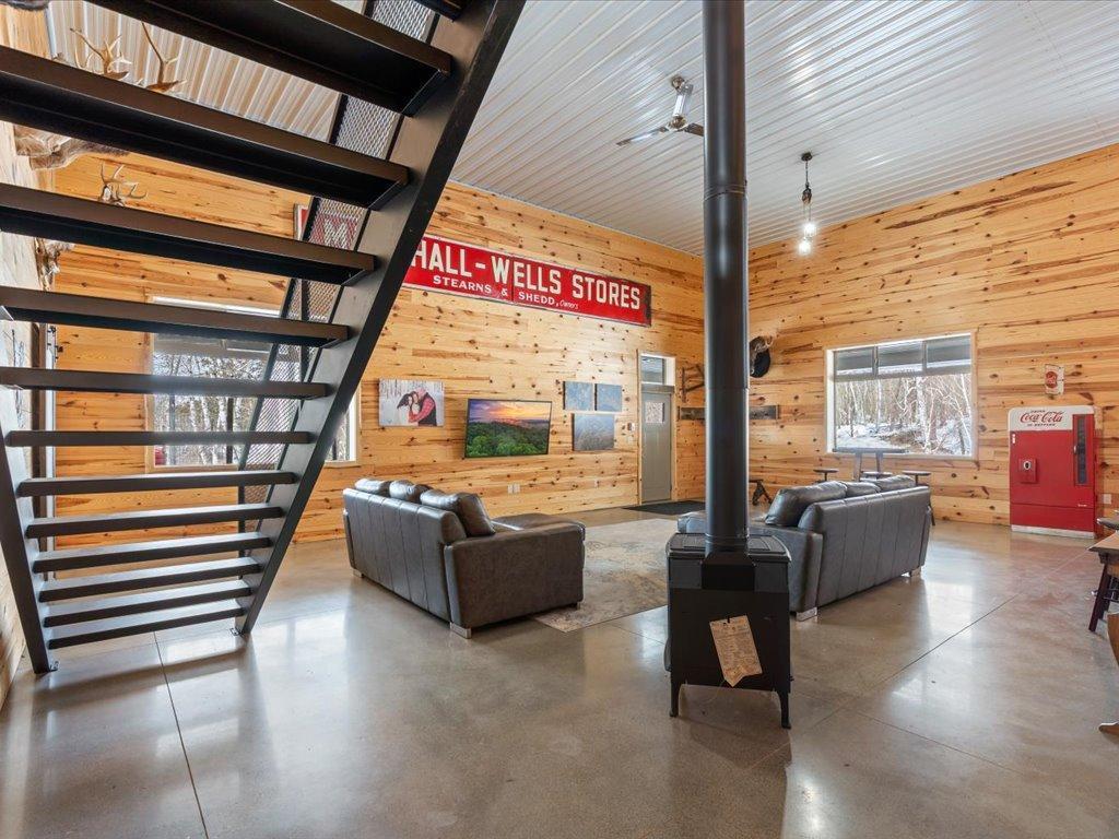 All views are enjoying the private Northwoods setting.