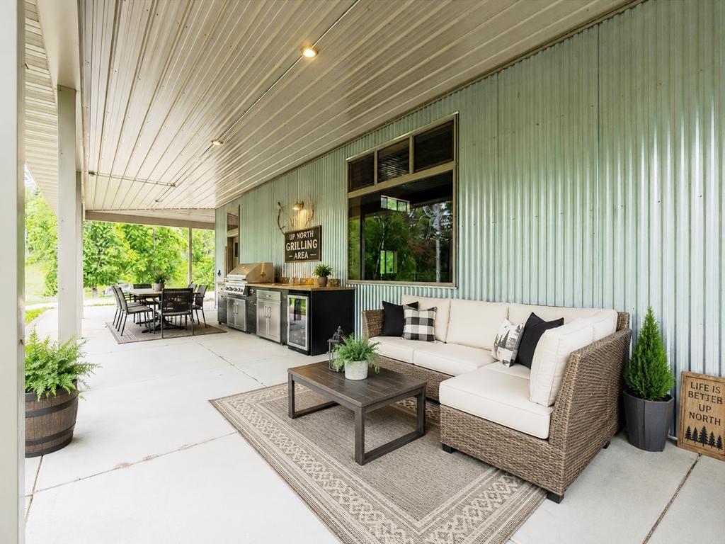 Enjoy relaxing and cooking in a very serene setting being unplugged and tucked away in the north woods. (AI generated).
