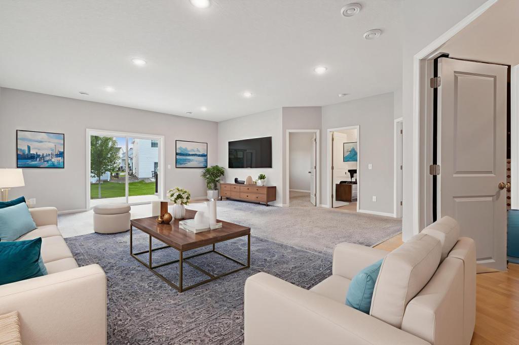 Family Room -virtually staged