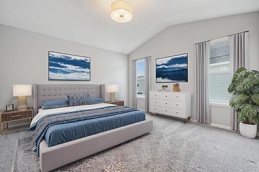 Primary Bedroom - virtually staged