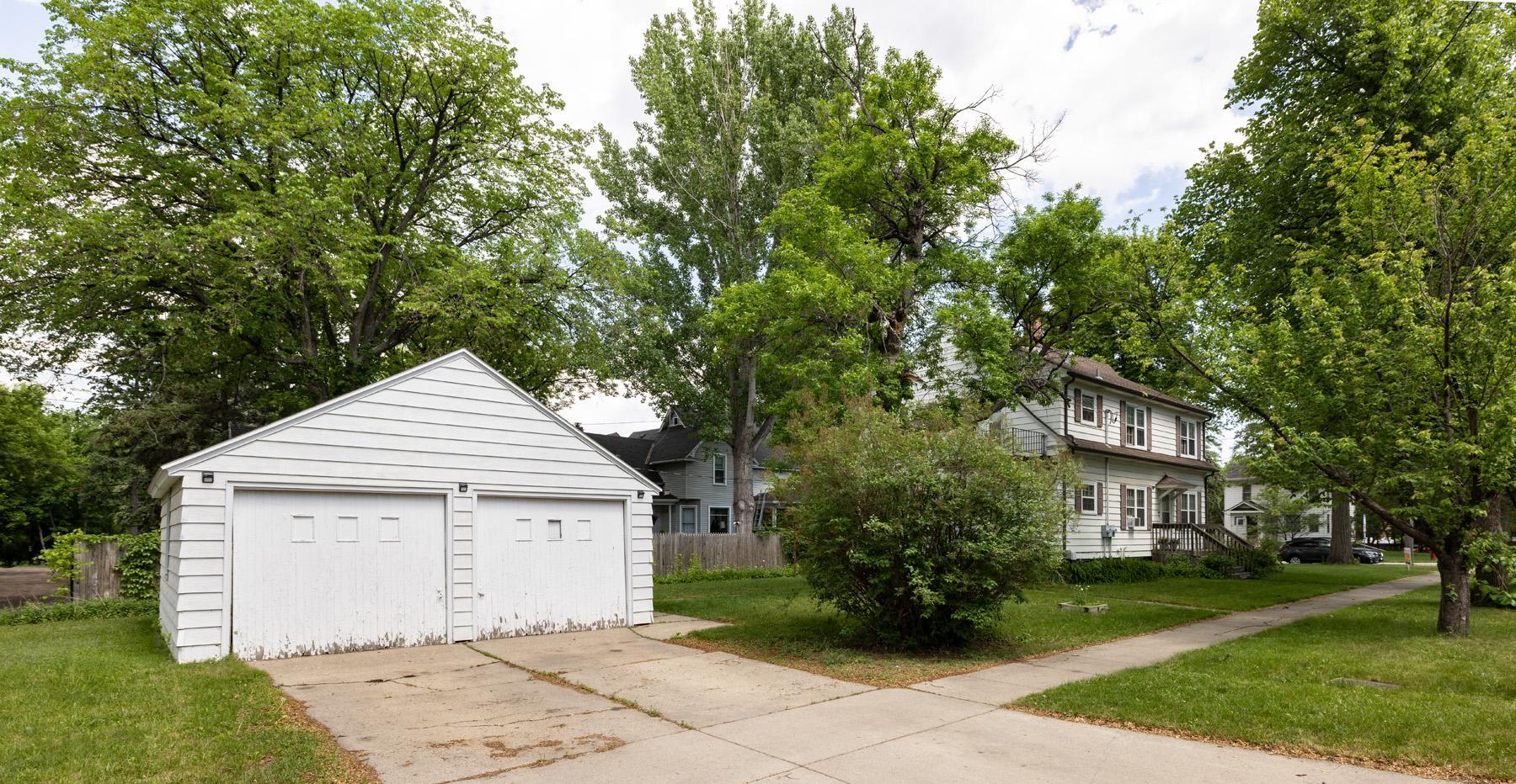 Exterior w/double garage