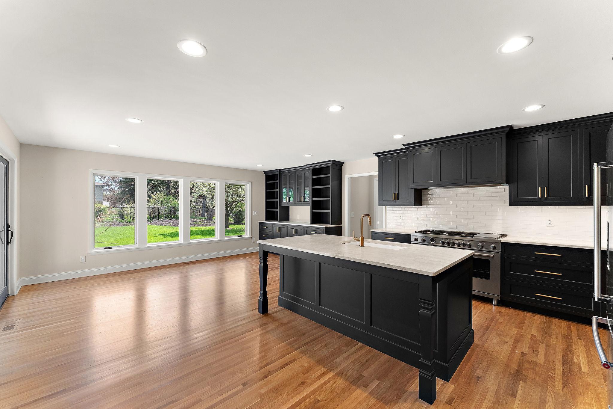 Stepping out of the Living room, you walk into the all-new spacious kitchen & dining area.